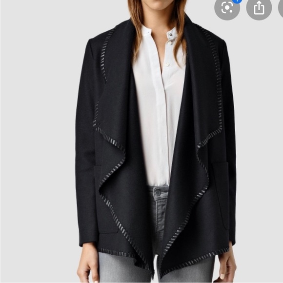 All Saints Roux Wool Jacket - Picture 2 of 8